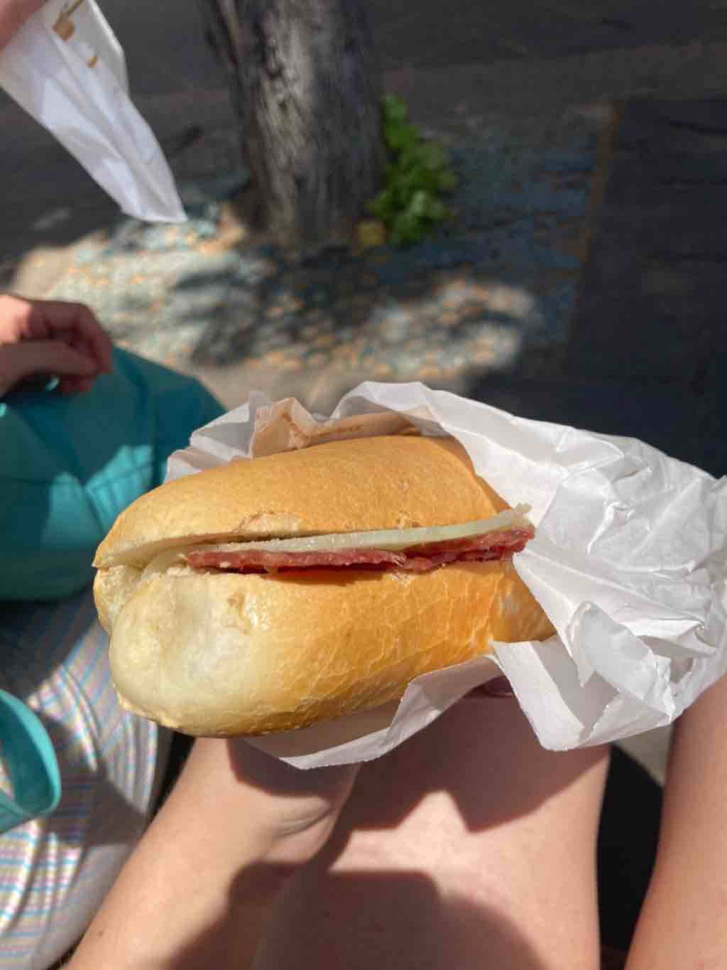 Obrázok, na ktorom je osoba, malé občerstvenie, sendvič

Automaticky generovaný popis